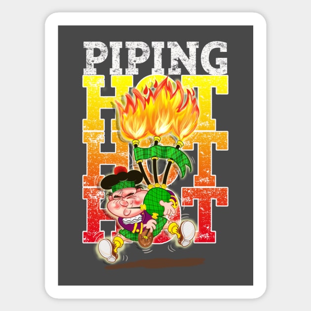 Piping HOT!HOT!HOT Sticker by Squirroxdesigns